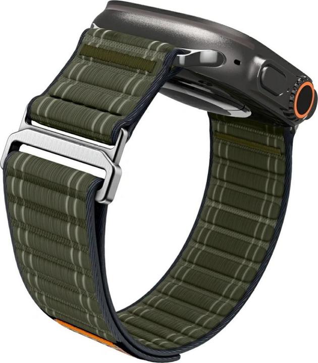 Actual product image Spigen WBF0 Apple Watch (44/45mm) / Watch 10/11 (46mm) / Ultra (49mm) Band Green (44 mm, 45 mm, 46 mm, 49 mm, Fabric, Nylon)
