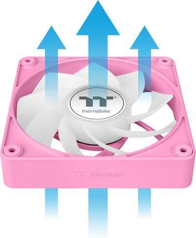 Image du produit Thermaltake TT CT120 EX Reverse ARGB PC Cooling Fan 3 Pack Pink (120 mm, 3x)