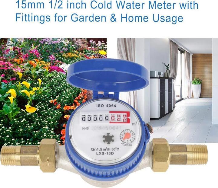 Actual product image Vikye Garden water meter set, 1/2 inch