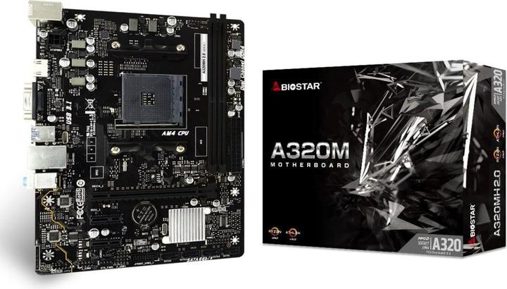 Image du produit Biostar A320MH 2.0 (AM4, AMD A320, mATX)