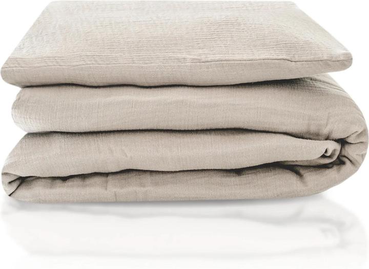 Productafbeelding Julius Zöllner Mousseline beddengoed, zand (80 x 80 cm, 35 x 40 cm)