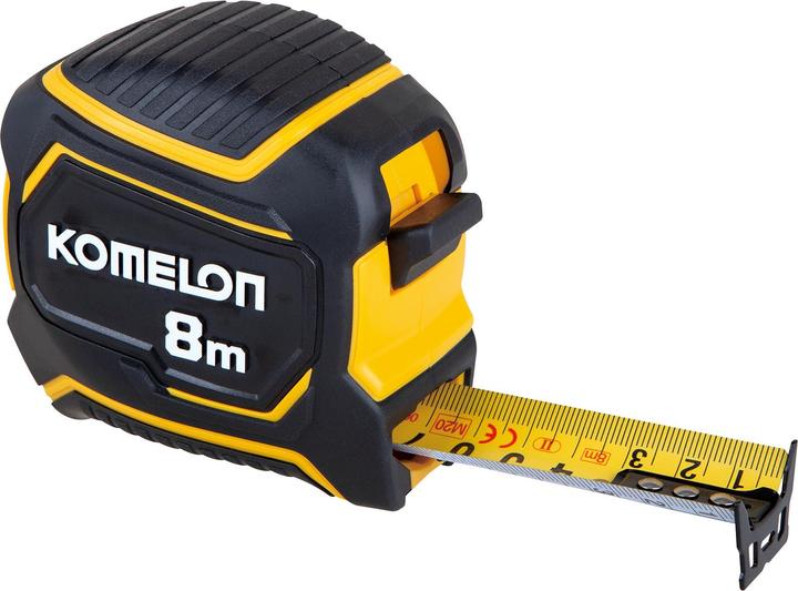 Actual product image Komelon 8 m long measuring tape with double-sided scale