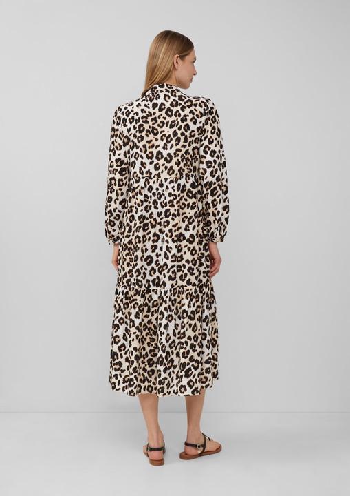 Immagine prodotto S.Oliver Kleid Viskose-Kleid in Midi-Länge mit Leo-Muster (36)