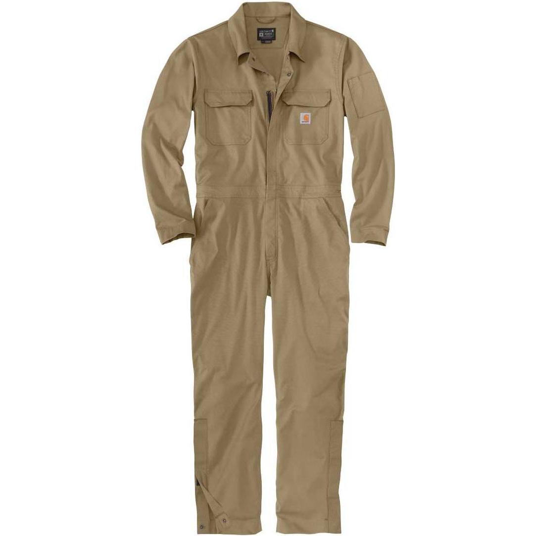 Carhartt, Uomini, Jumpsuit, Kombinezon Rugged Flex Canvas Cachi Scuro, Marrone, (XXL)