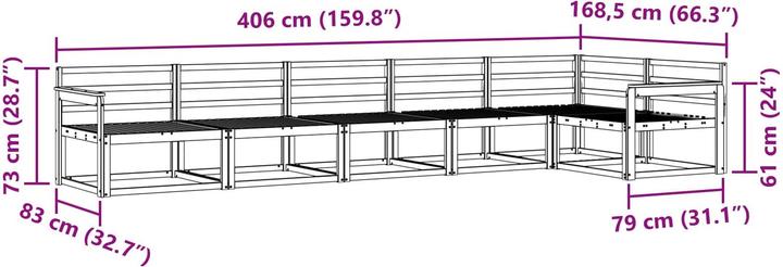 Produktbild vidaXL Outdoor-Sofa