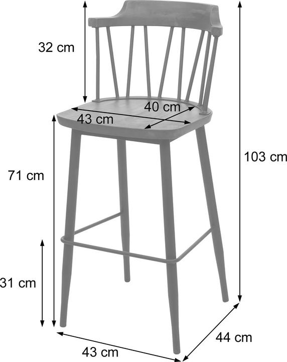 Image du produit JOHN316 2x Barhocker