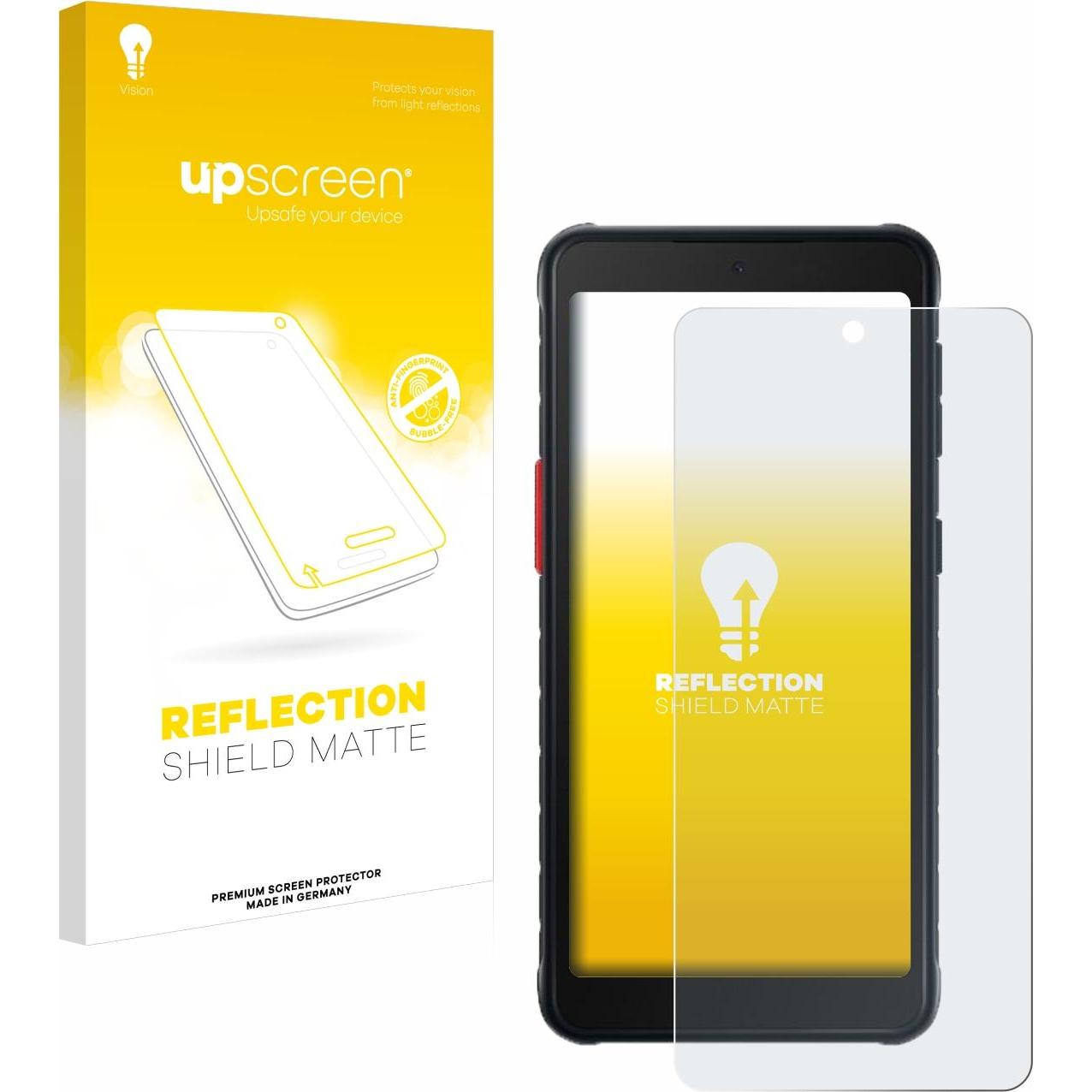 upscreen Reflection Shield Displayschutz Matt (1 Stück, Samsung Galaxy Xcover 5), Smartphone Schutzfolie, Grau