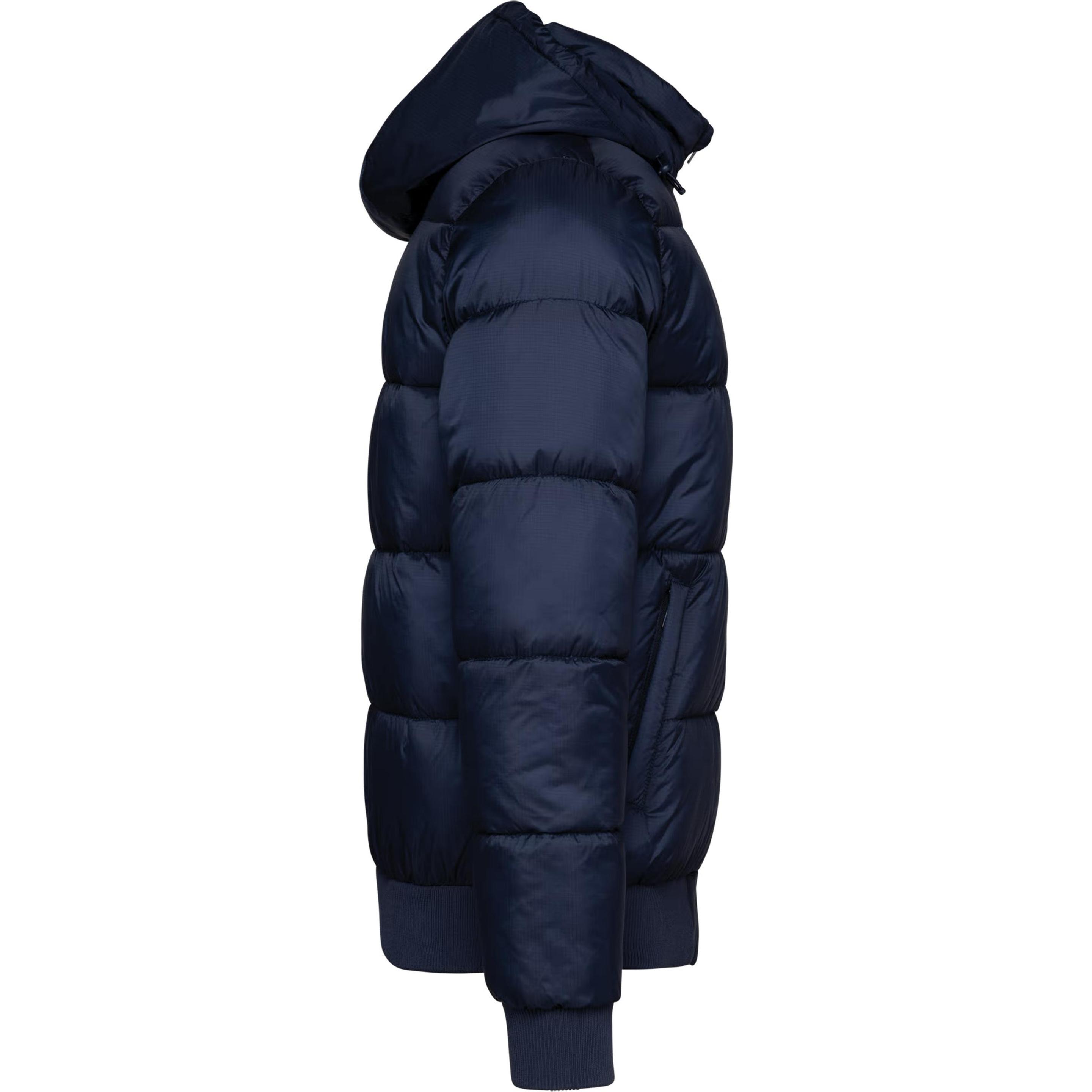 Kariban, Herren, Jacke, Recycelte Daunenjacke mit Kapuze (XL), Blau, XL