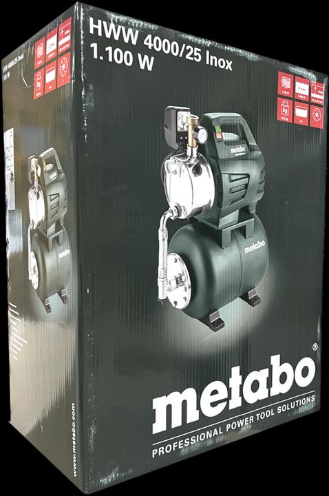 Produktbild Metabo Hauswasserwerk HWW 4000/25 Inox (Hauswasserpumpe)