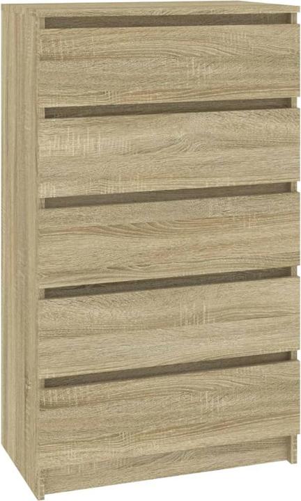 Actual product image vidaXL Schubladenschrank Sonoma-Eiche 60x36x103 cm