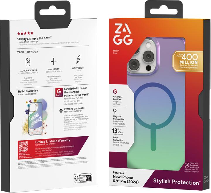 Image du produit Zagg MILAN - Cases Snap Apple (Apple iPhone 16 Pro Max)