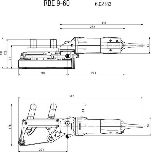 Image du produit Metabo RBE 9-60 Set (Ponceuse à bande pour tuyaux, 470 W)