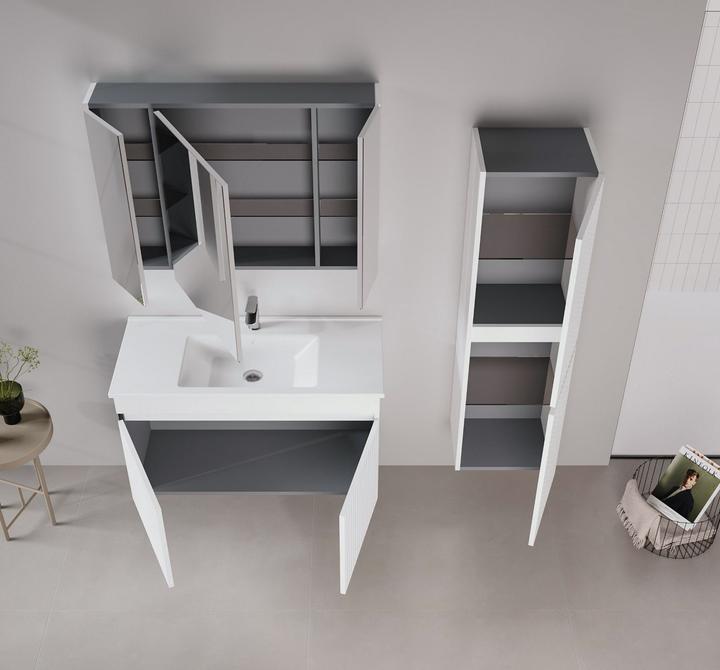 Produktbild Homitis Tivoli 100 Bathroom Cabinet With Sink & Mirror Set (2 Pieces)
