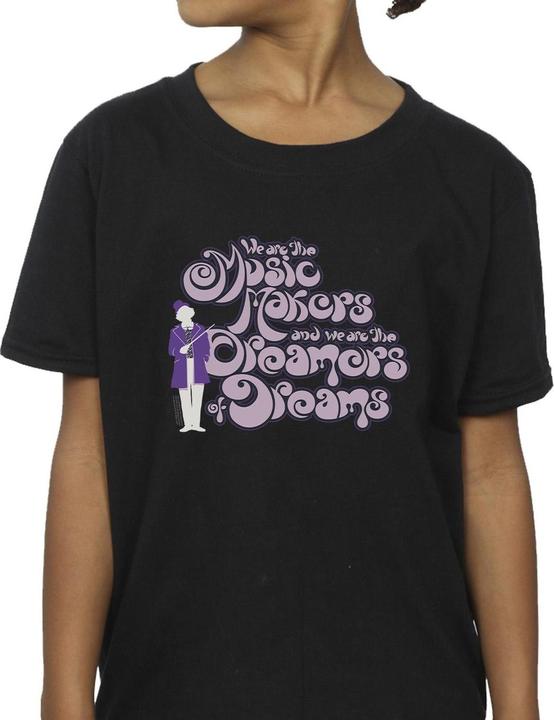Immagine prodotto Willy Wonka & the Chocolate Factory Dreamers Text Maglietta Ragazze (140, 146)