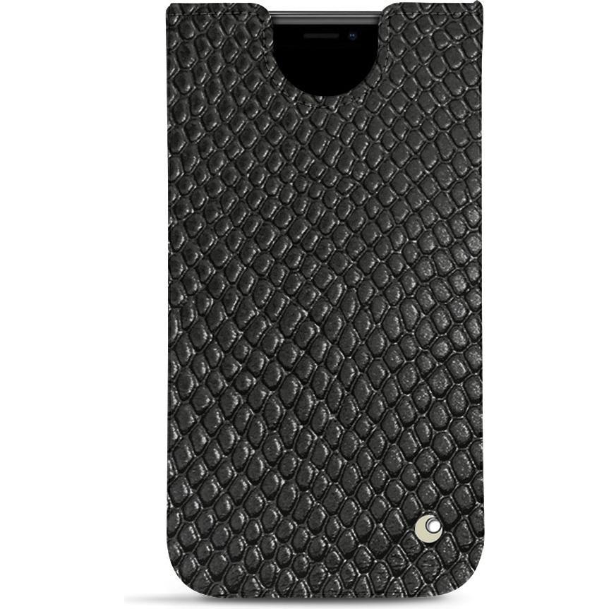 Noreve Lederschutzhülle (Apple iPhone 11 Pro), Smartphone Hülle, Schwarz