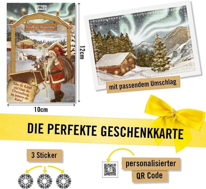 Actual product image Hidden Games Mysterious Christmas - Puzzle card (German, 1 Players)