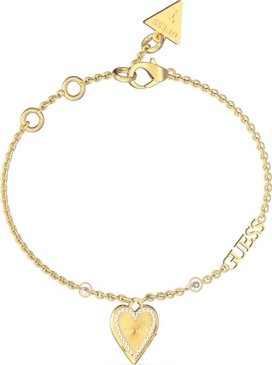 Produktbild Guess Delicate gold-plated Love Me Tender bracelet JUBB03242JWYG - Dimension: 14.5 - 18.5 cm - S (18.50 cm, Edelstahl mit Gold-Plattierung)