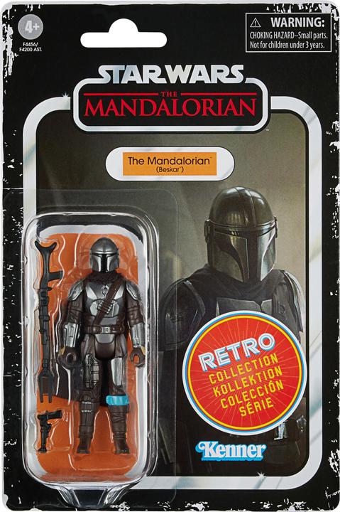 Produktbild Hasbro Retro-Kollektion Der Mandalorianer (Beskar) 9,5 cm grosse Star Wars: The Mandalorian Fig...