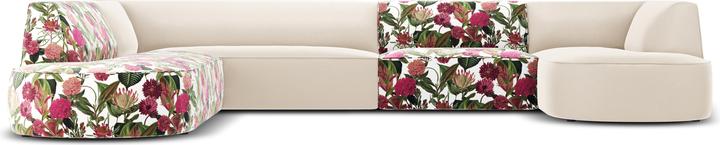 Beige, Garden Rose Pattern