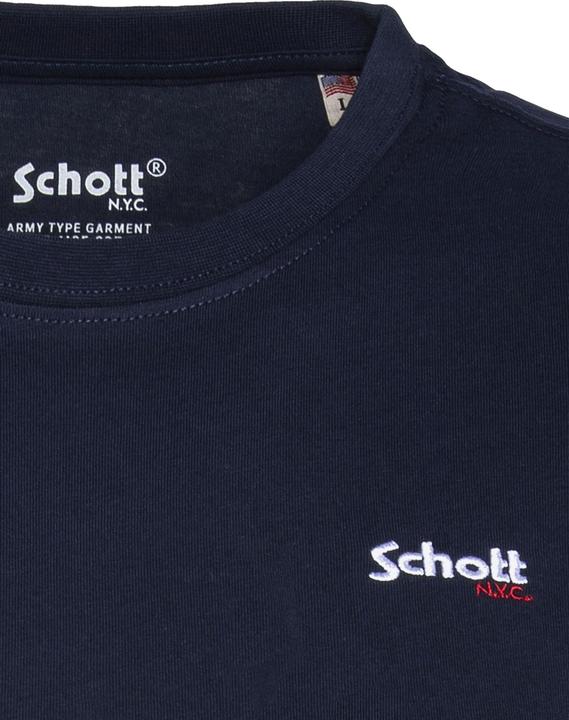 Actual product image Schott T-Shirt TSLOGOCASUAL Kurzarmshirt mit Front-Print (XXL)