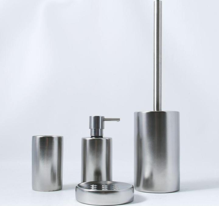 Produktbild Steinbach Tube Wc-Garnitur Gebürstet silber Matt