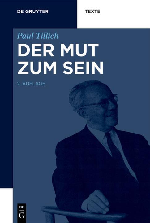 Produktbild Der Mut zum Sein (Deutsch, Christian Danz, Paul Tillich, 2015)