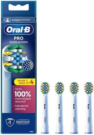 Image du produit Oral-B Tête Pro Floss Action avec poils interdentaires pour l'élimination de la plaque dentaire (4 x)