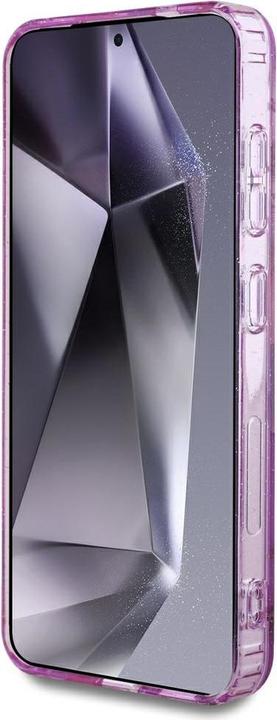 Image du produit Guess Etui Glitter Flowers Triangle Buttons MagSafe do Samsung Galaxy S25 fioletowy (Samsung Galaxy S25)
