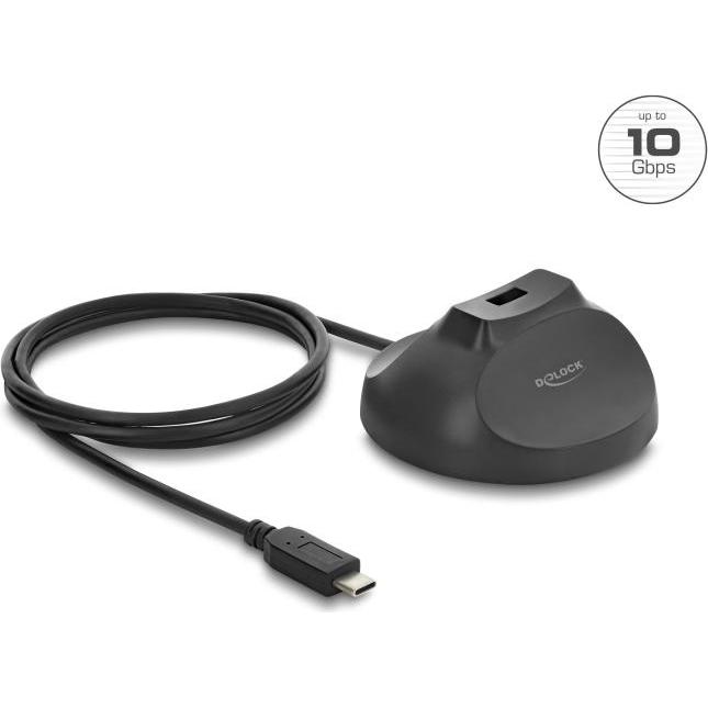 Delock Magnetischer Standfuss USB Typ-A Buchse zu USB Type-C (1.20 m), Cavo USB