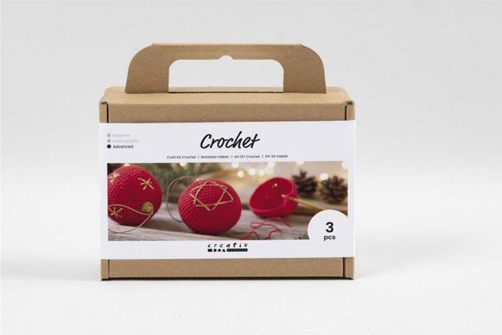 Produktbild Creativ Company Bastelset Weihnachtskugeln Häkeln