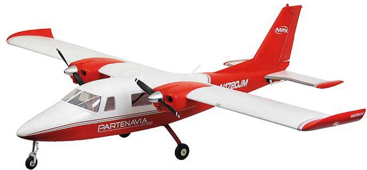 Immagine prodotto Multiplex Partenavia P.68 1400mm motore elettrico modello plurimotore ARTF (Motore multiplo)