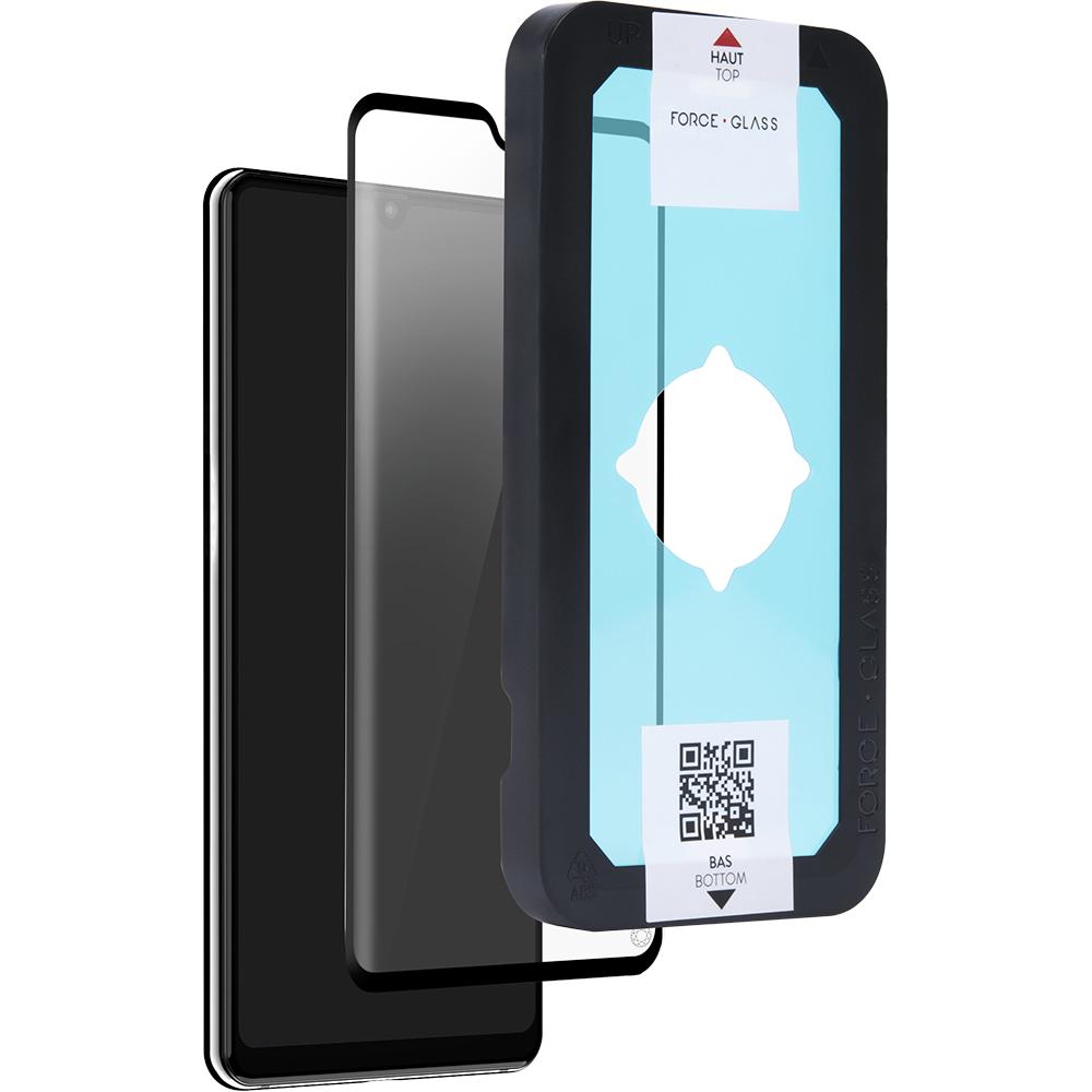 Bigben Connected Displayschutz aus Glas (1 Stück, Huawei P30 Lite XL), Smartphone Schutzfolie, Schwarz