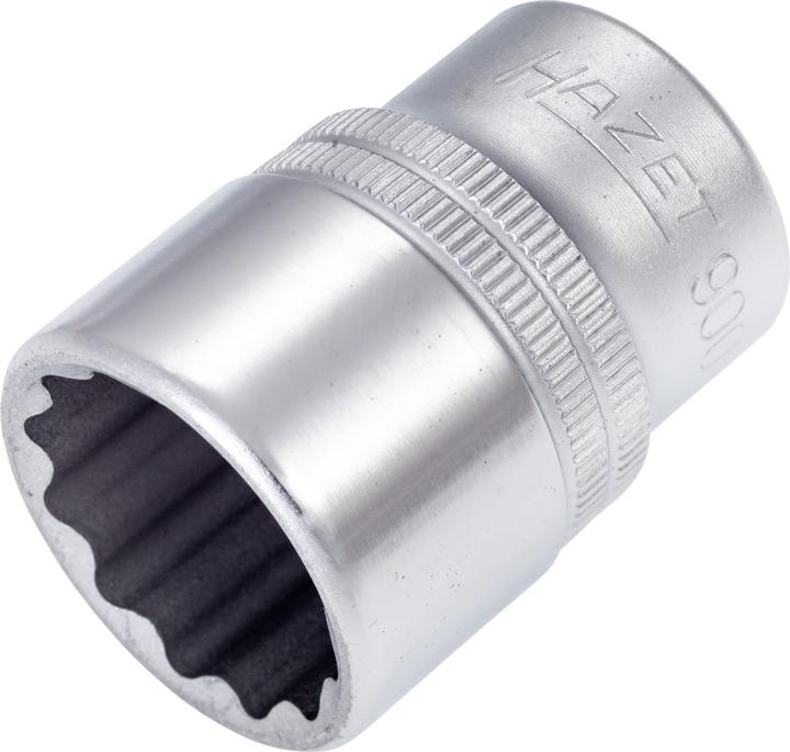 Produktbild HAZET Steckschlüsseleinsatz ∙ Doppelsechskant 900Z-22 ∙ Vierkant12,5 mm (1/2 Zoll) ∙ Aussen Doppel-S… (22 mm)