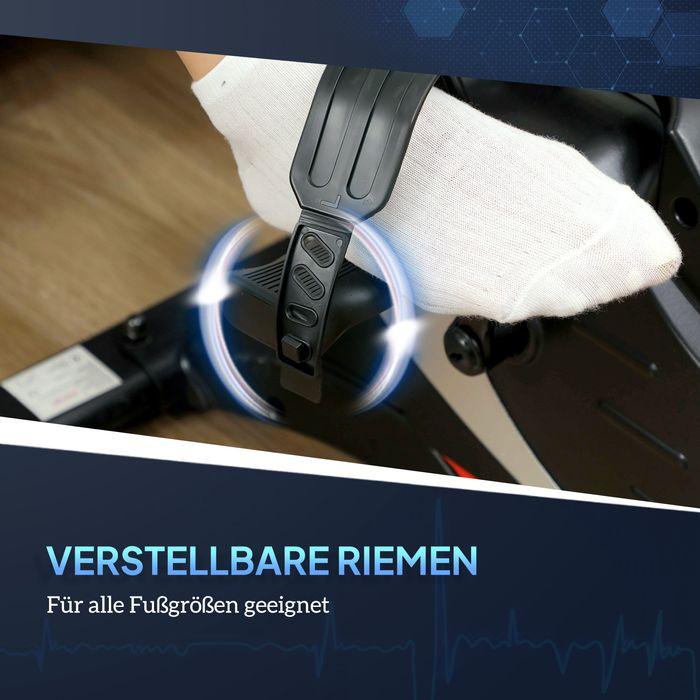 Actual product image Swisshandel24 Pedaltrainer leiser Mini Heimtrainer mit 8 Stufen Magnetwiderstand LCD-Display