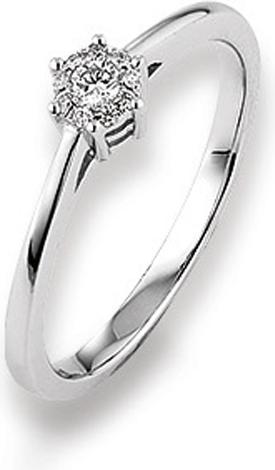 Produktbild Natsumi Schmuck Diamantring Weissgold 18K/750 0.04 ct G si (57, 750/18 K Gold)