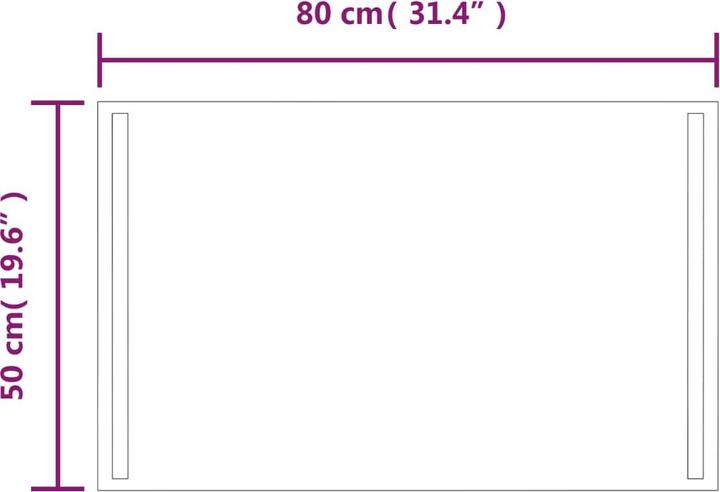 Image du produit vidaXL Spiegel (50 x 80 cm)