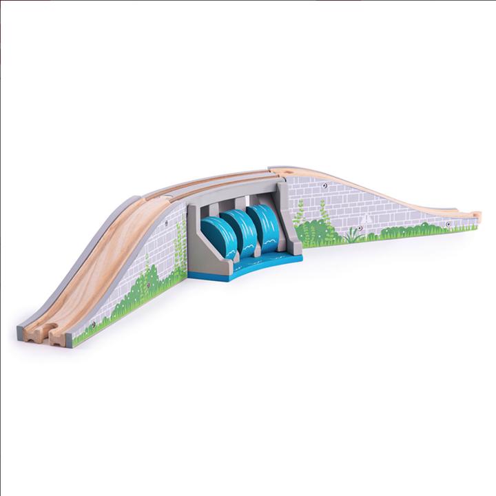 Actual product image Bigjigs Houten Rails - Brug met Waterval