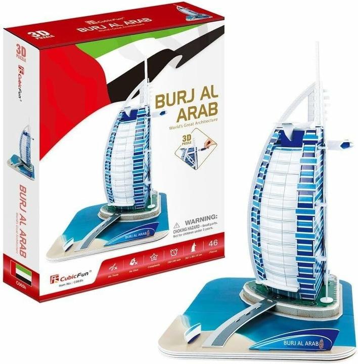 Immagine prodotto Cubicfun Puzzle 3d Budynek Buraj Al. Arabia (46 pezzi)