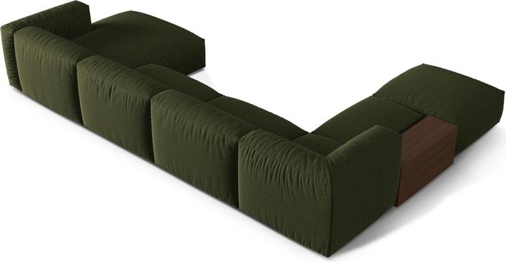 Actual product image Micadoni Modular Panoramic Left Corner Sofa, "Martina", 5 Seats, 406x280x75 Made in Europe (Sofa landscape)