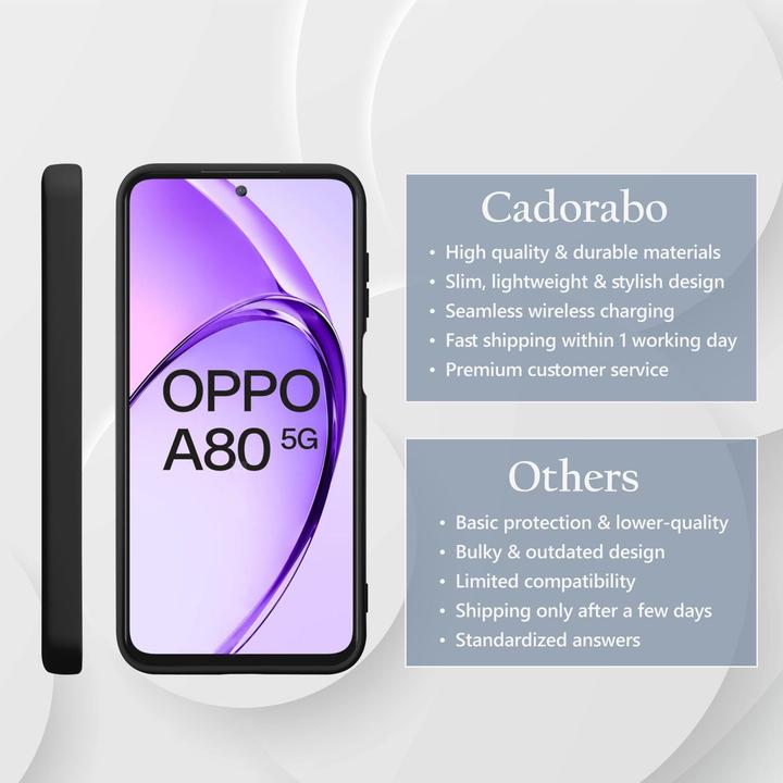 Image du produit Cadorabo Coque pour Oppo A80 TPU Liquid Silicone Case (Oppo A80)