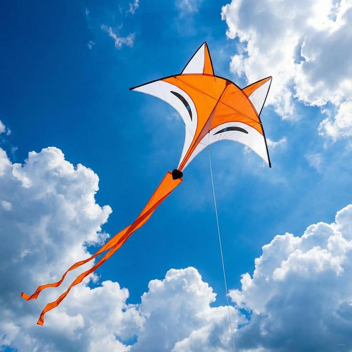 Actual product image Invento Kite Ecoline Fox Kite 96x76 cm, from 5 years, incl. handle with 25 m cord