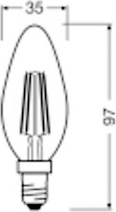 Immagine prodotto Osram OSR LEDFil CandelaUltra (E14, 2.50 W, 470 lm, 1 x, B)