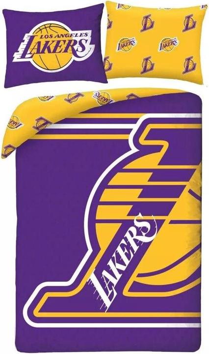Produktbild Halantex Wisam Los Angeles Lakers Logo Bettwäsche Set 140×200cm, 70×90 cm (140 x 200 cm, 70 x 90 cm)