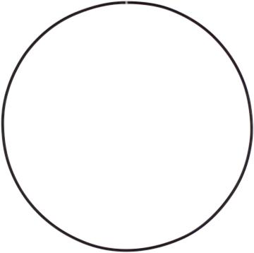 Werner Voss Anneau déco Hoop, noir Métal