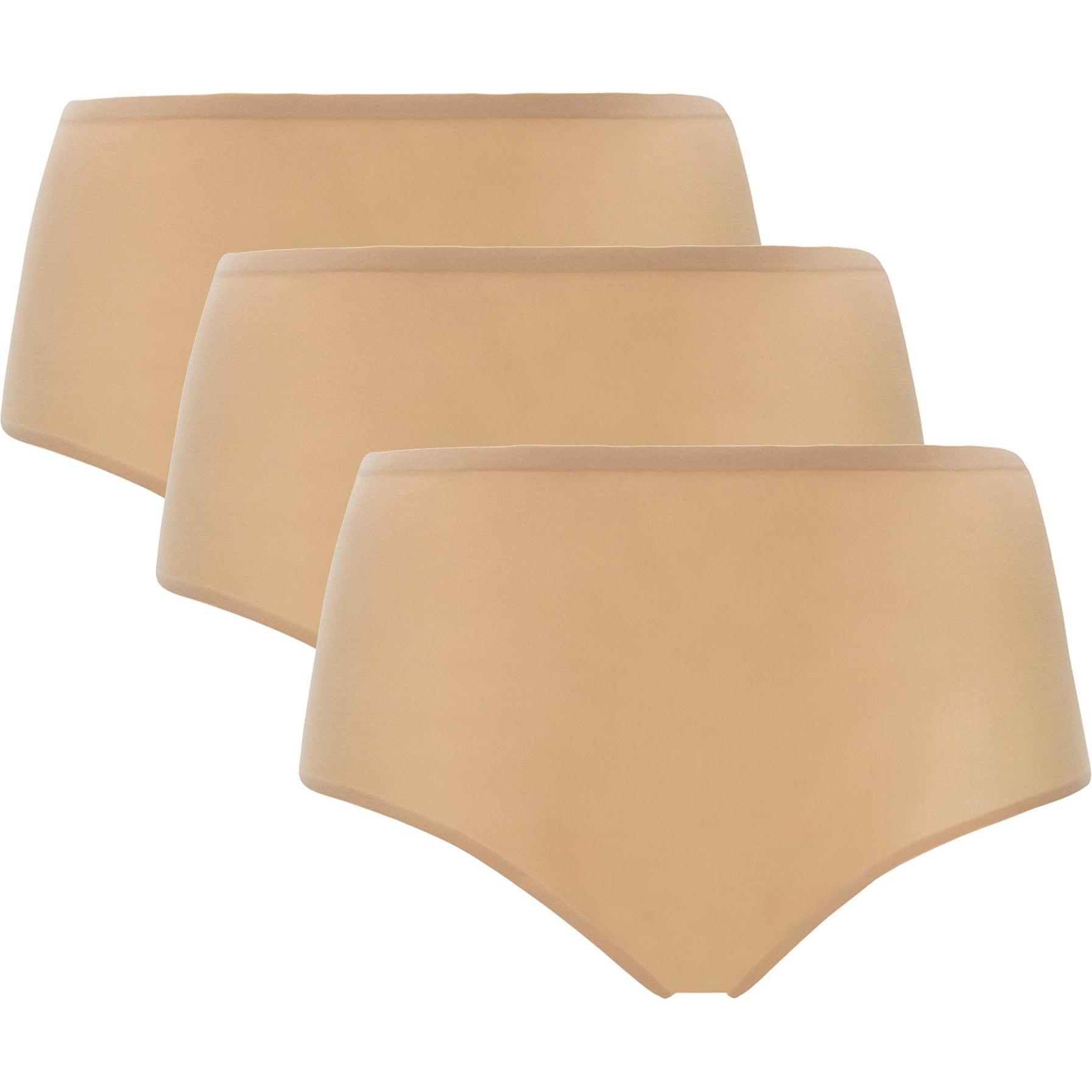 Chantelle, Damen, Unterhosen, Panty Casual Stretch SOFTSTRETCH - 19992, Beige, (One Size, 3er Pack)
