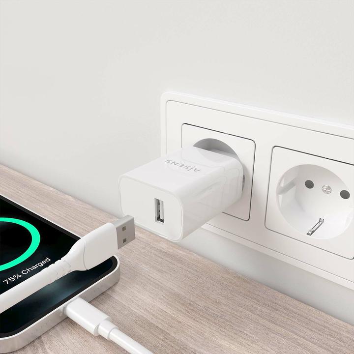 Produktbild Aisens Cargador USB 10w Alta Eficiencia 5v/2a Blanco (10.50 W)