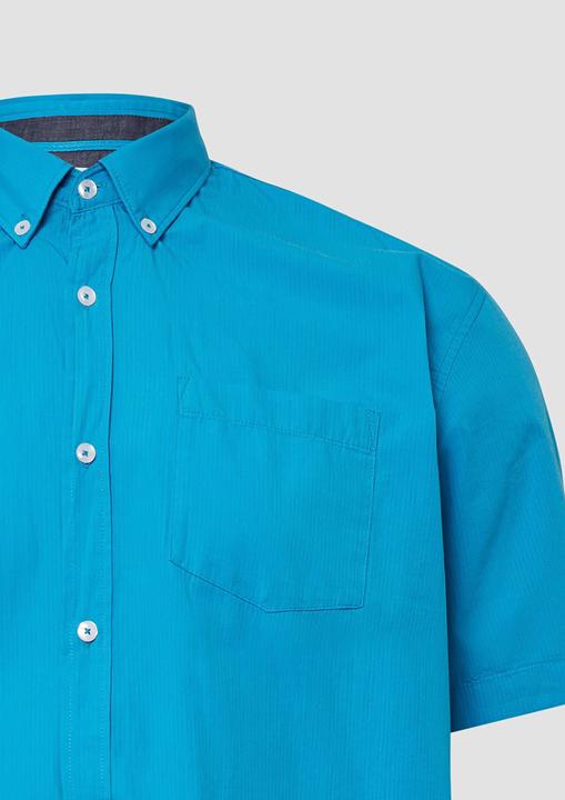 Image du produit S.Oliver Hemd Regular Fit: Kurzarmhemd mit Struktur-Streifen und Button-Down-Kragen (5XL)