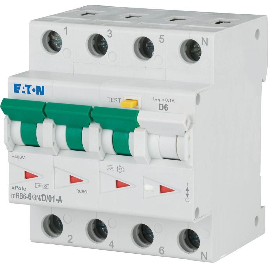 Eaton, Schutzschalter, FI/LS Kombination, 6 A, 100 mA, LS- 120673