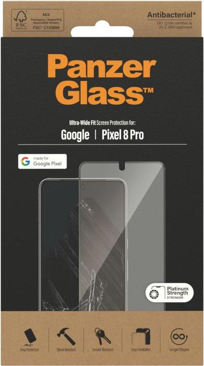 Actual product image PanzerGlass Ultra-Wide Fit (1 Piece, Google Pixel 8 Pro)