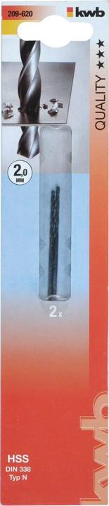 Actual product image kwb HSS Twist Drill, ø 2.0 mm (2 mm)